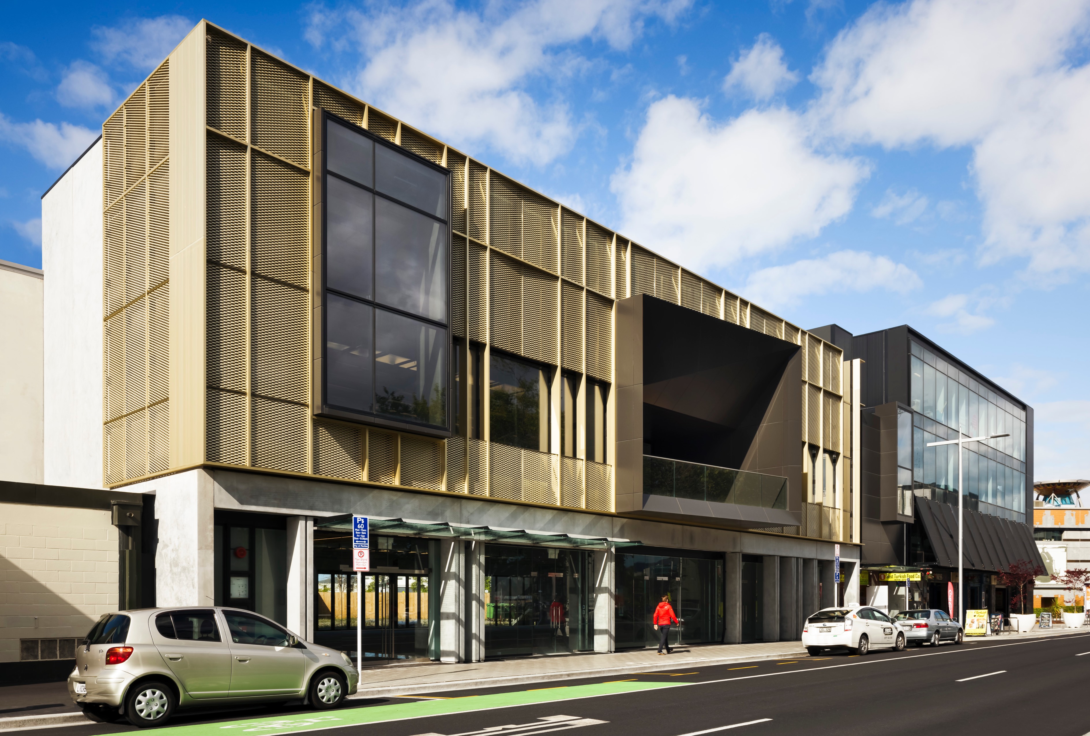 Exterior of Victoria Street building looking towards Christchurch Casino